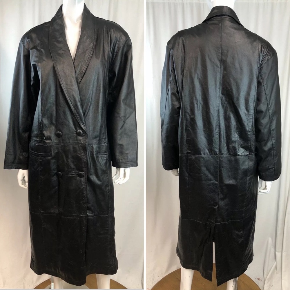 Vintage Austin Manor Double Breasted Trench Coat - M